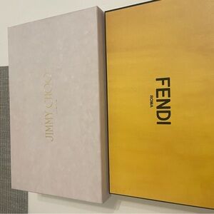 Jimmy Choo and Fendi Shoe Boxes